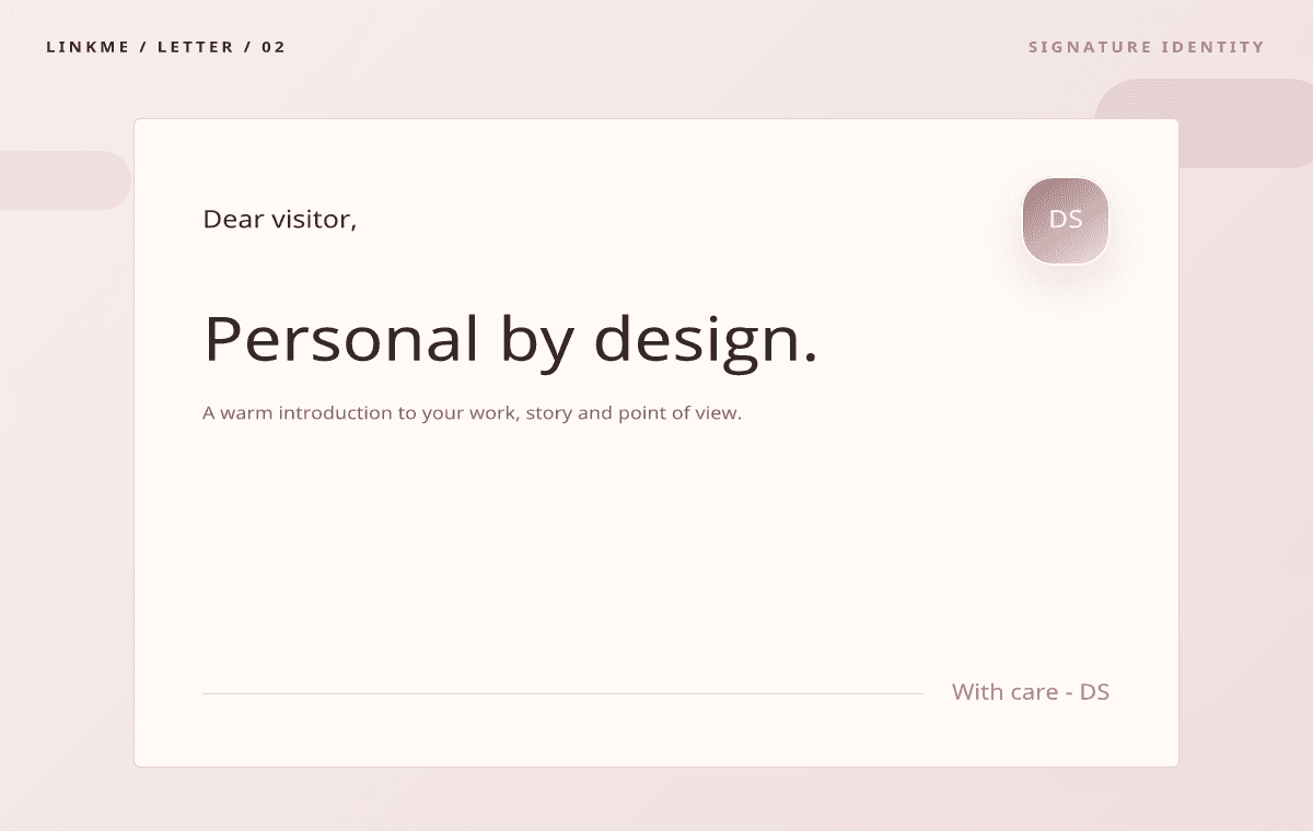 Sakura Letter — Soft light theme preview